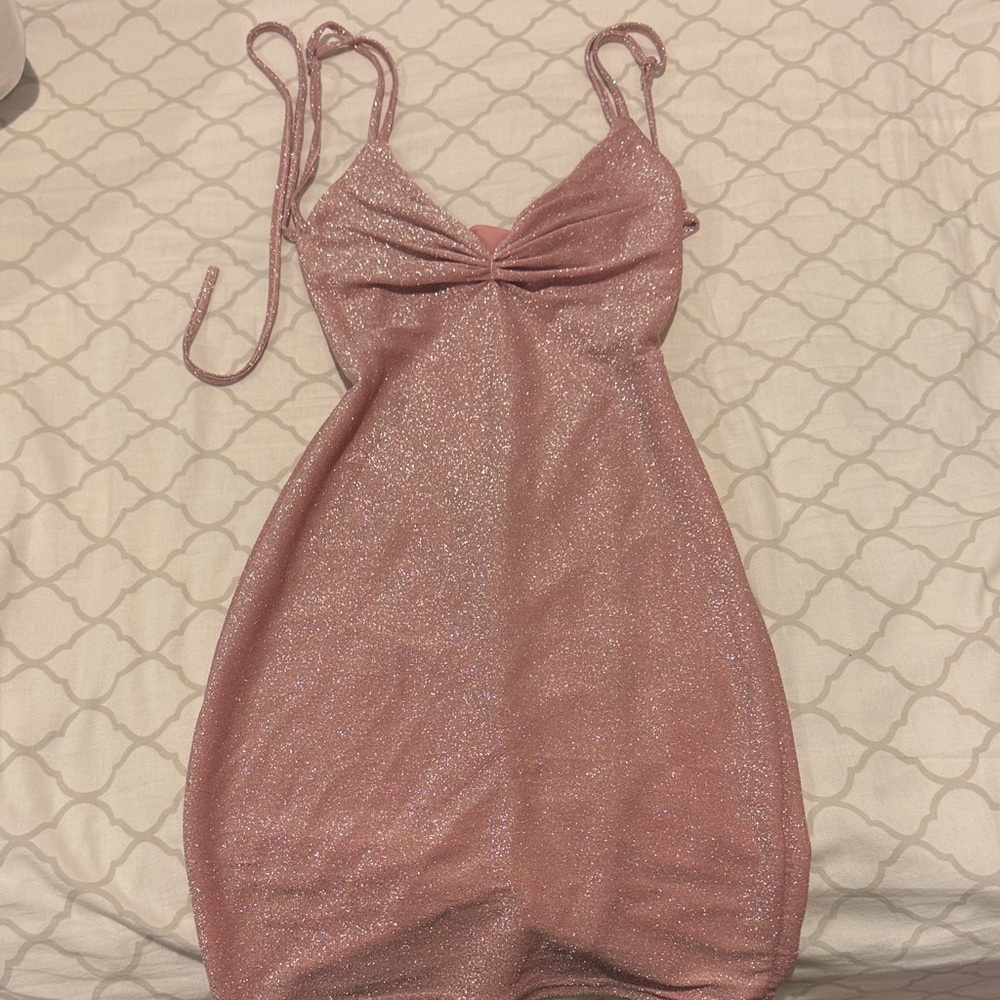 Pink Glitter Dress size xs